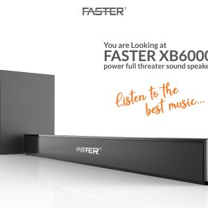 FASTER XB6000 2.1CH Wired Bluetooth SoundBar with SubWoofer 60W